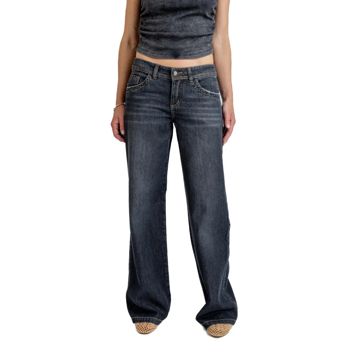 EFESIS - Jeans Flare Tiro Medio Mujer Efesis