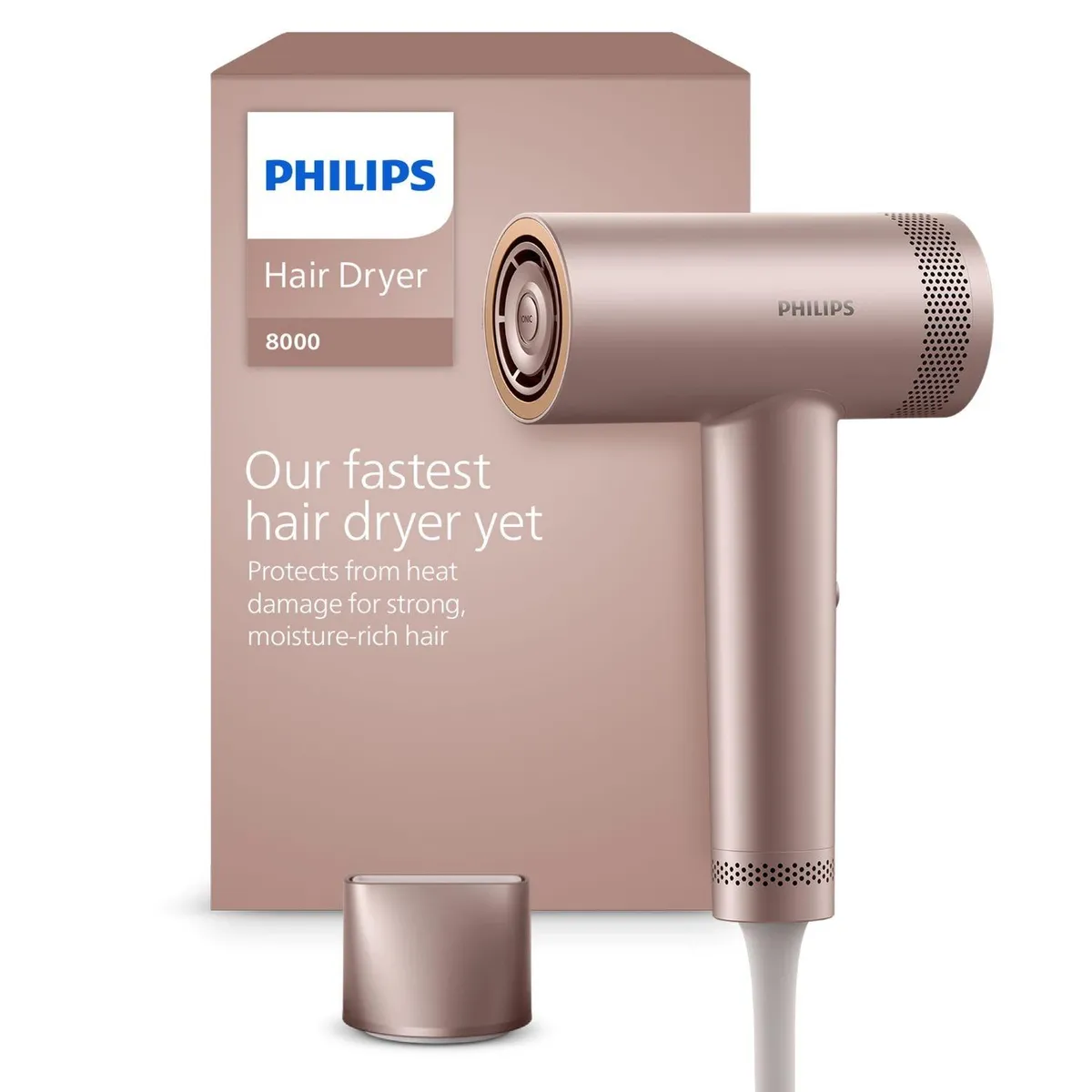 PHILIPS - Secador Philips Serie 8000 BHD837/01 Ionic ThermoShield