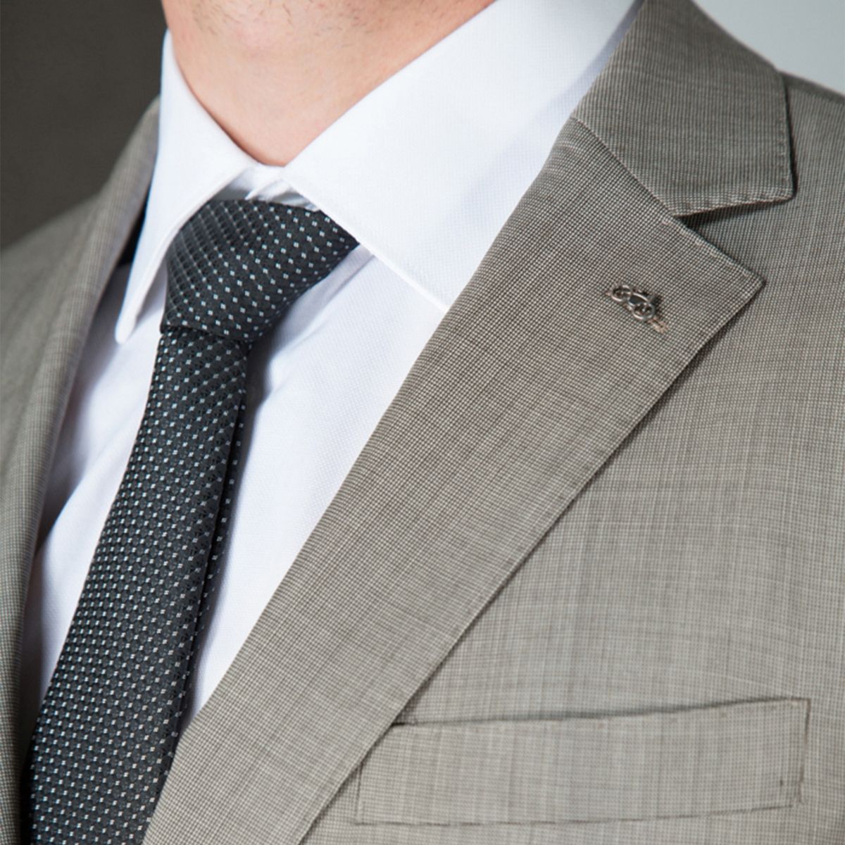 TRIAL - Traje Straight Fit de Lana Hombre