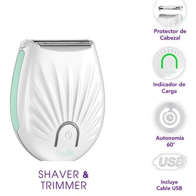 Imagen 2 del producto Afeitadora Eléctrica Tiny Go+Crema Vainilla