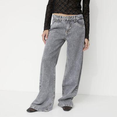Imagen 1 del producto Jeans Wide Leg Tiro Medio Mujer