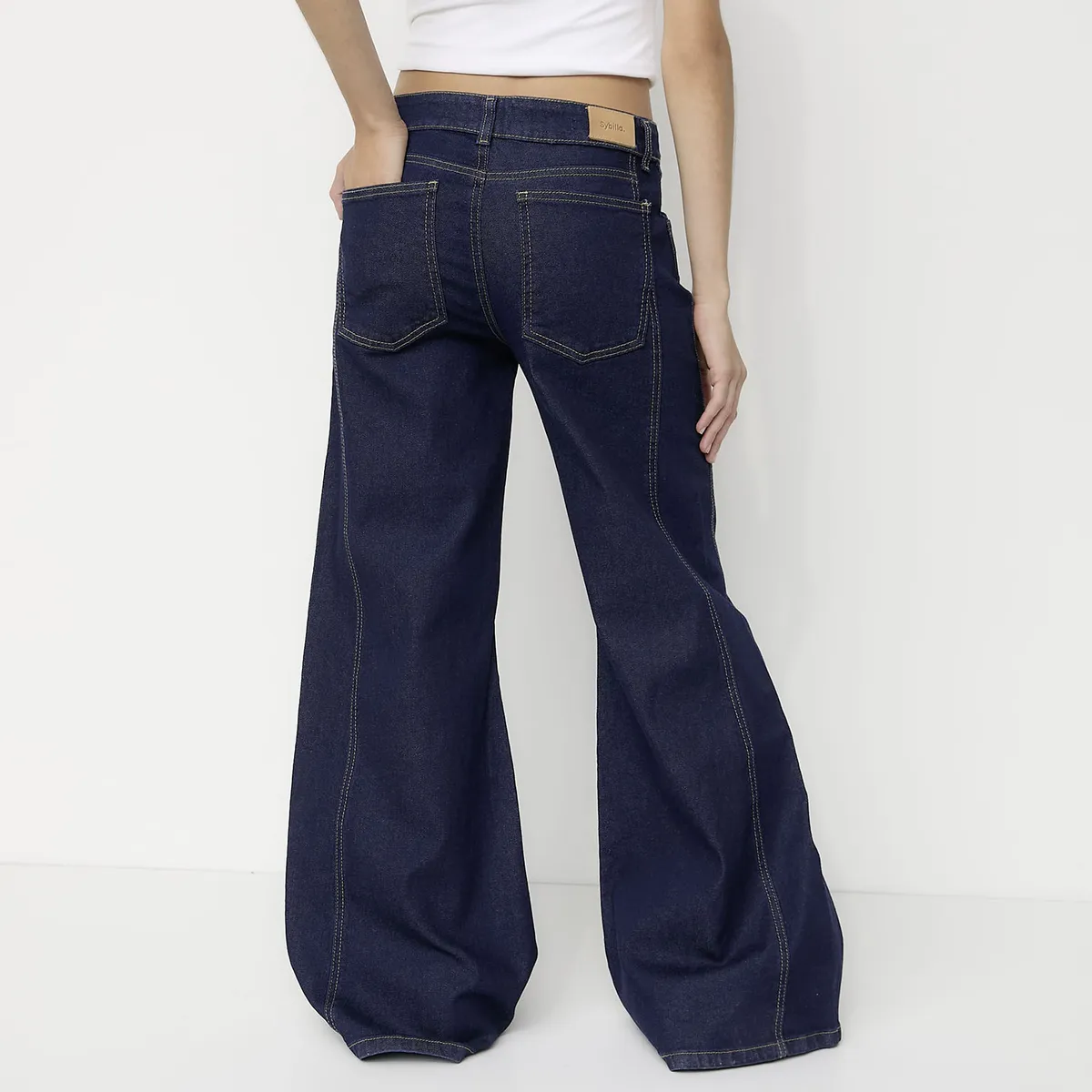 SYBILLA - Jeans Wide Leg Mujer Sybilla