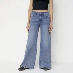 SYBILLA - Jeans Wide Leg Tiro Medio Mujer