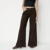 Jeans Wide Leg Tiro Medio Mujer