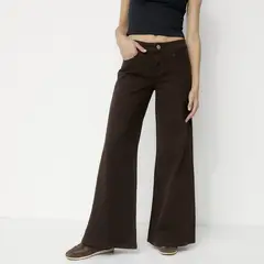 SYBILLA - Jeans Wide Leg Tiro Medio Mujer