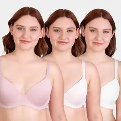 PALMERS - Pack 3 Sostén Microfibra con Arco Mujer