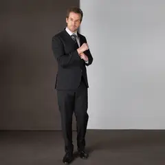 TRIAL - Traje Straight Fit de Lana Hombre