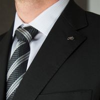 Traje Straight Fit de Lana Hombre