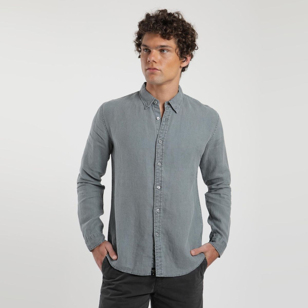 FROENS - Camisa Manga Larga Hombre Froens