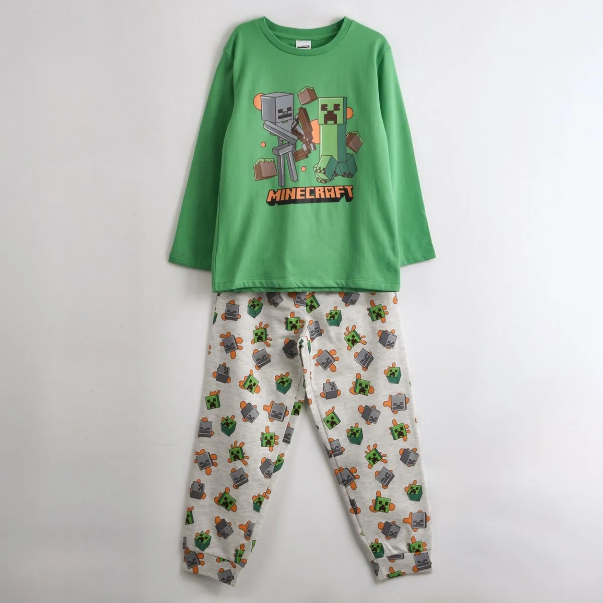 MINECRAFT - Pijama Niño Algodón 2 Piezas Minecraft