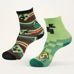 MINECRAFT - Pack 2 Pares De Calcetines Niño