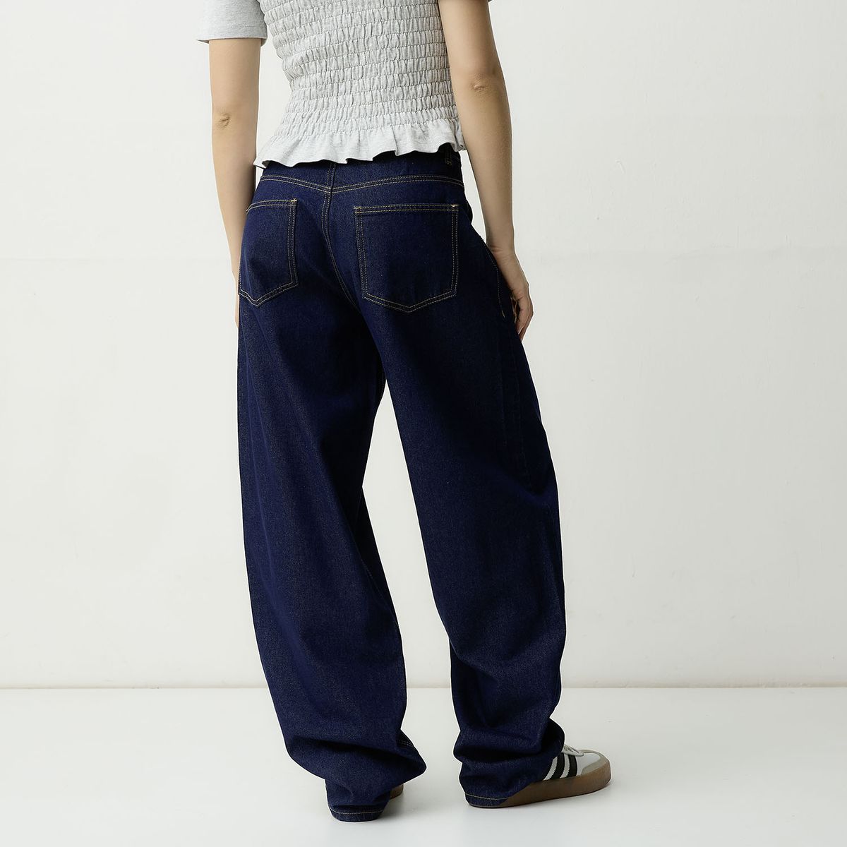 SYBILLA - Jeans Balloon Tiro Bajo Mujer Sybilla