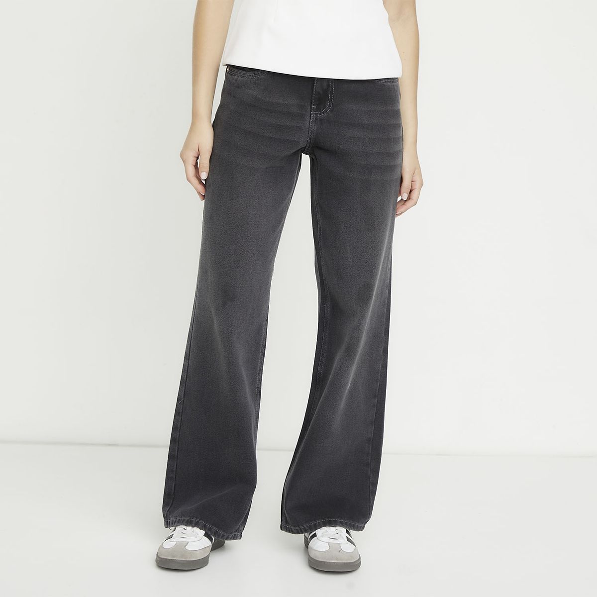 SYBILLA - Jeans Straight Tiro Bajo Mujer Sybilla