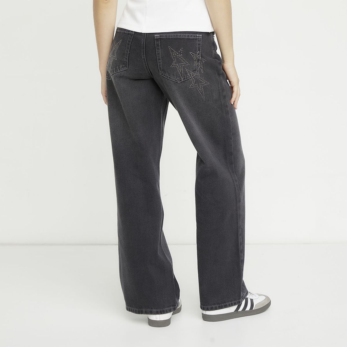 SYBILLA - Jeans Straight Tiro Bajo Mujer Sybilla