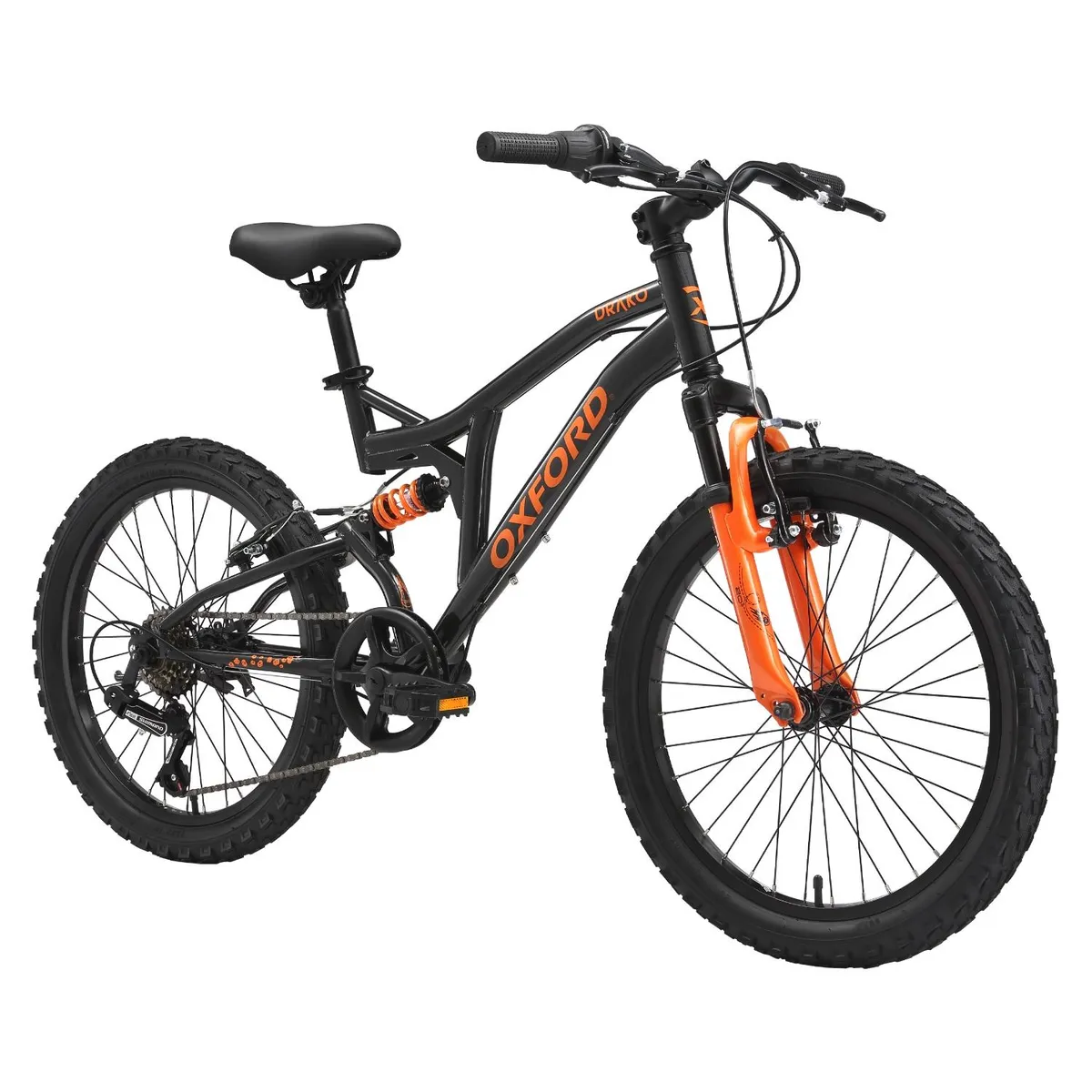 OXFORD - Bicicleta Infantil Drako Aro 20 Doble Suspensión Negro Oxford