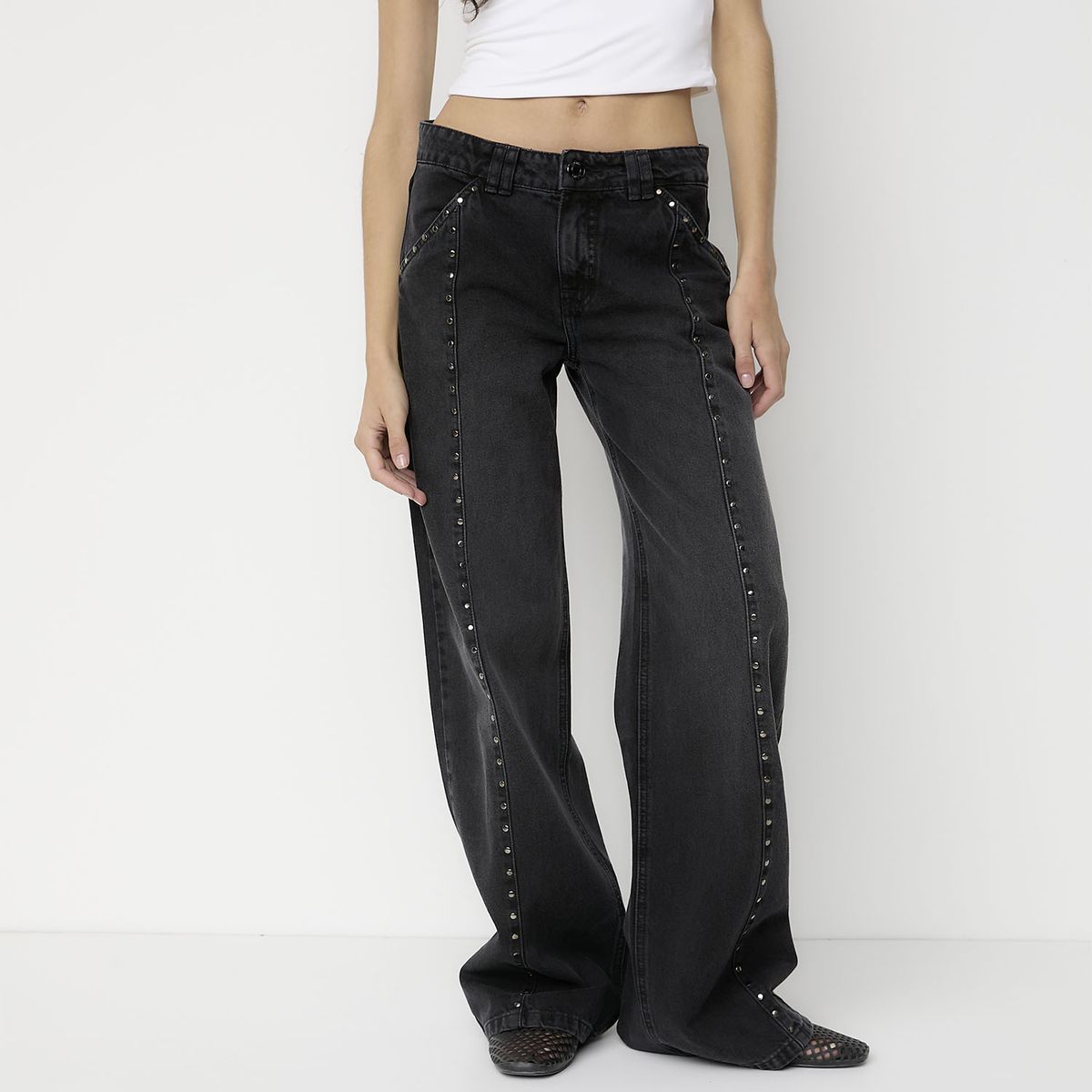 SYBILLA - Jeans Baggy Tiro Bajo Mujer Sybilla