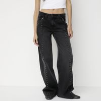 Jeans Baggy Tiro Bajo Mujer