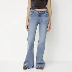 SYBILLA - Jeans Flare Tiro Bajo Mujer