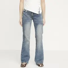 SYBILLA - Jeans Straight Tiro Bajo Mujer