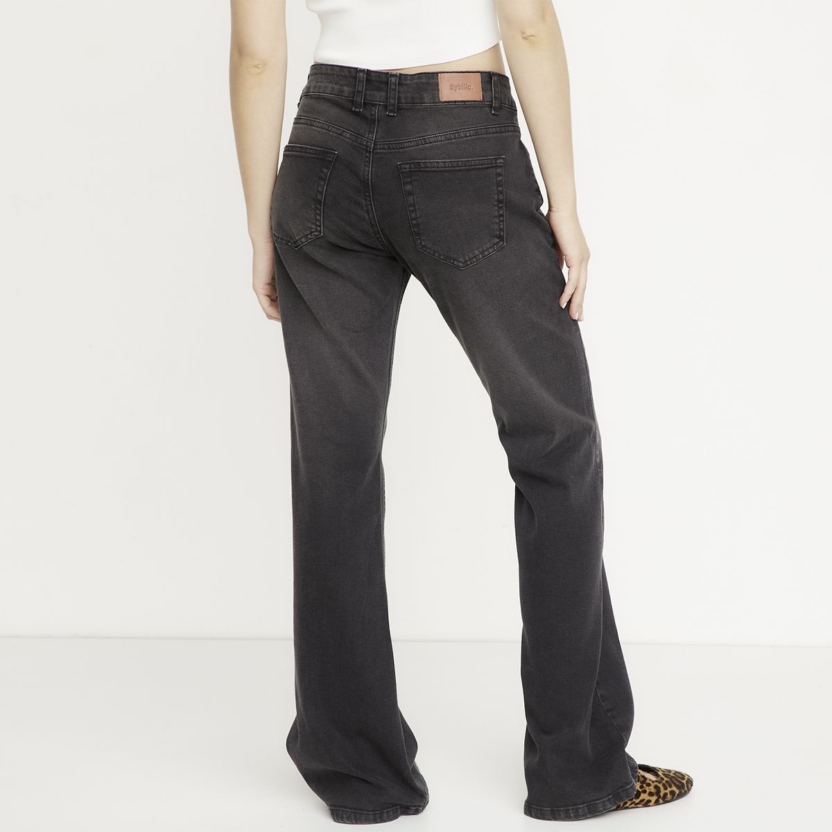 SYBILLA - Jeans Straight Tiro Bajo Mujer Sybilla