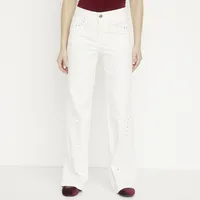 Jeans Wide Leg Tiro Bajo Mujer