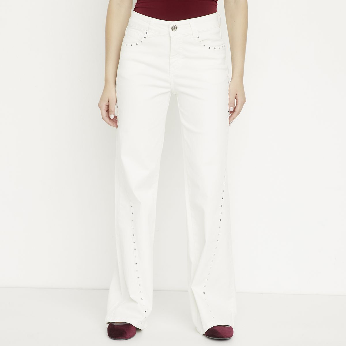 SYBILLA - Jeans Wide Leg Low Rise Mujer Sybilla