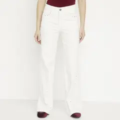 SYBILLA - Jeans Wide Leg Tiro Bajo Mujer