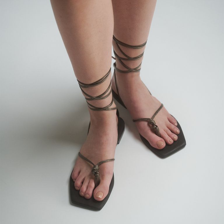 ATHAR Sandalia Mujer Gris