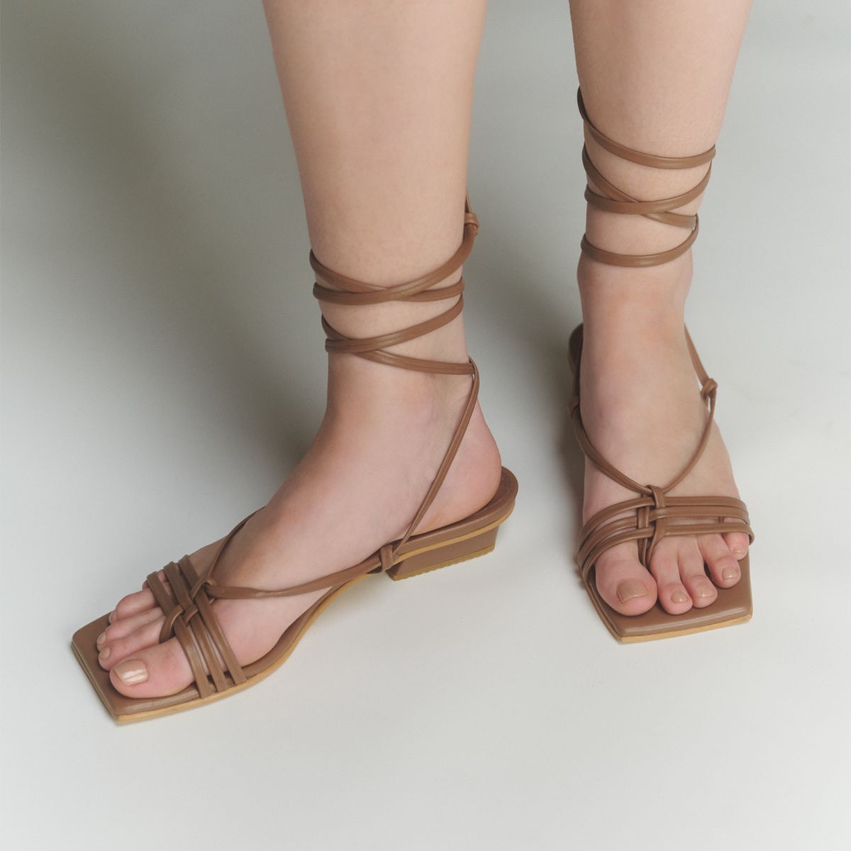 ATHAR - Sandalia Mujer Caramelo Athar