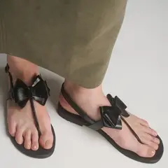 ATHAR - Sandalia Mujer Negro