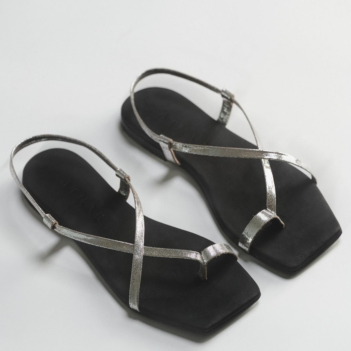 ATHAR - Sandalia Mujer Plata Athar