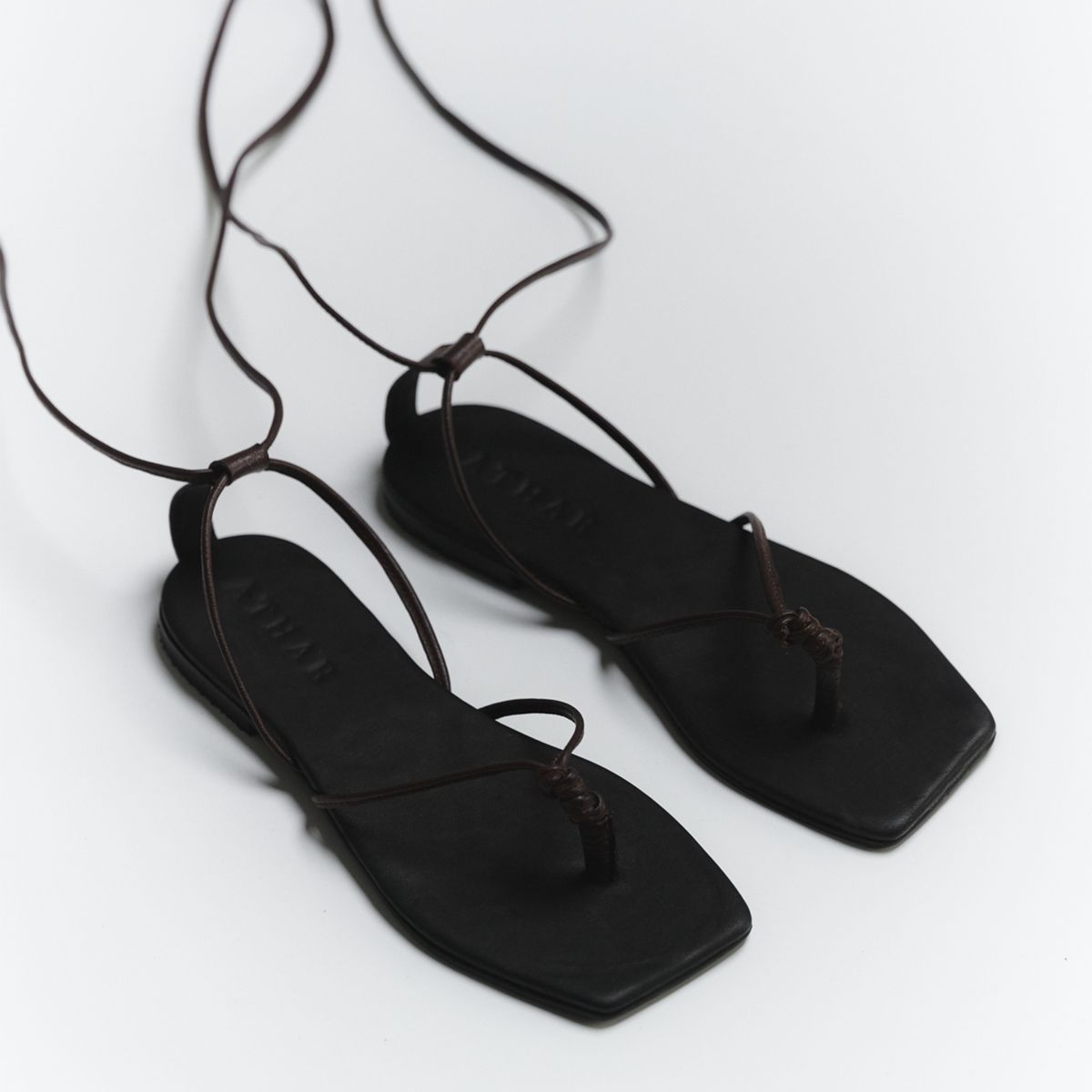 ATHAR - Sandalia Mujer Café Oscuro Athar