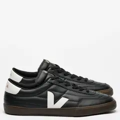 VEJA - Panenka Zapatilla Urbana Hombre Cuero Negro