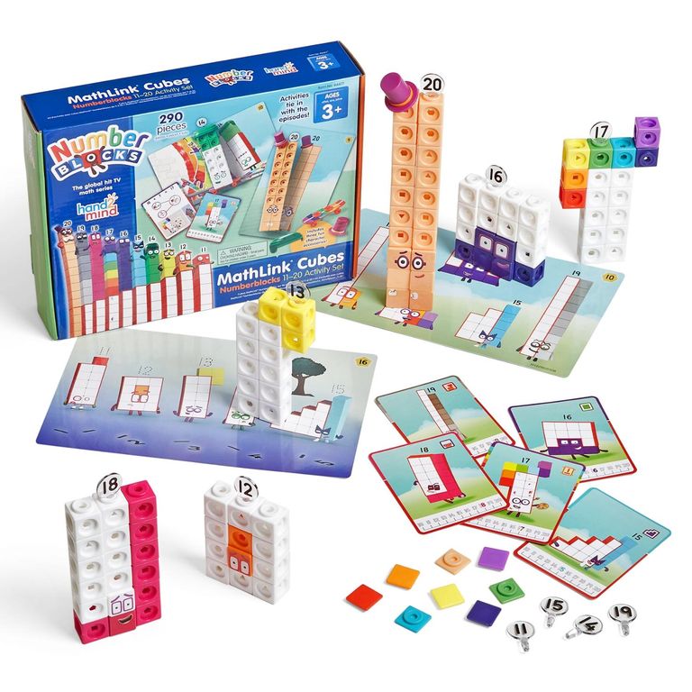 Mathlink Cubes11 20 Set Number Blocks