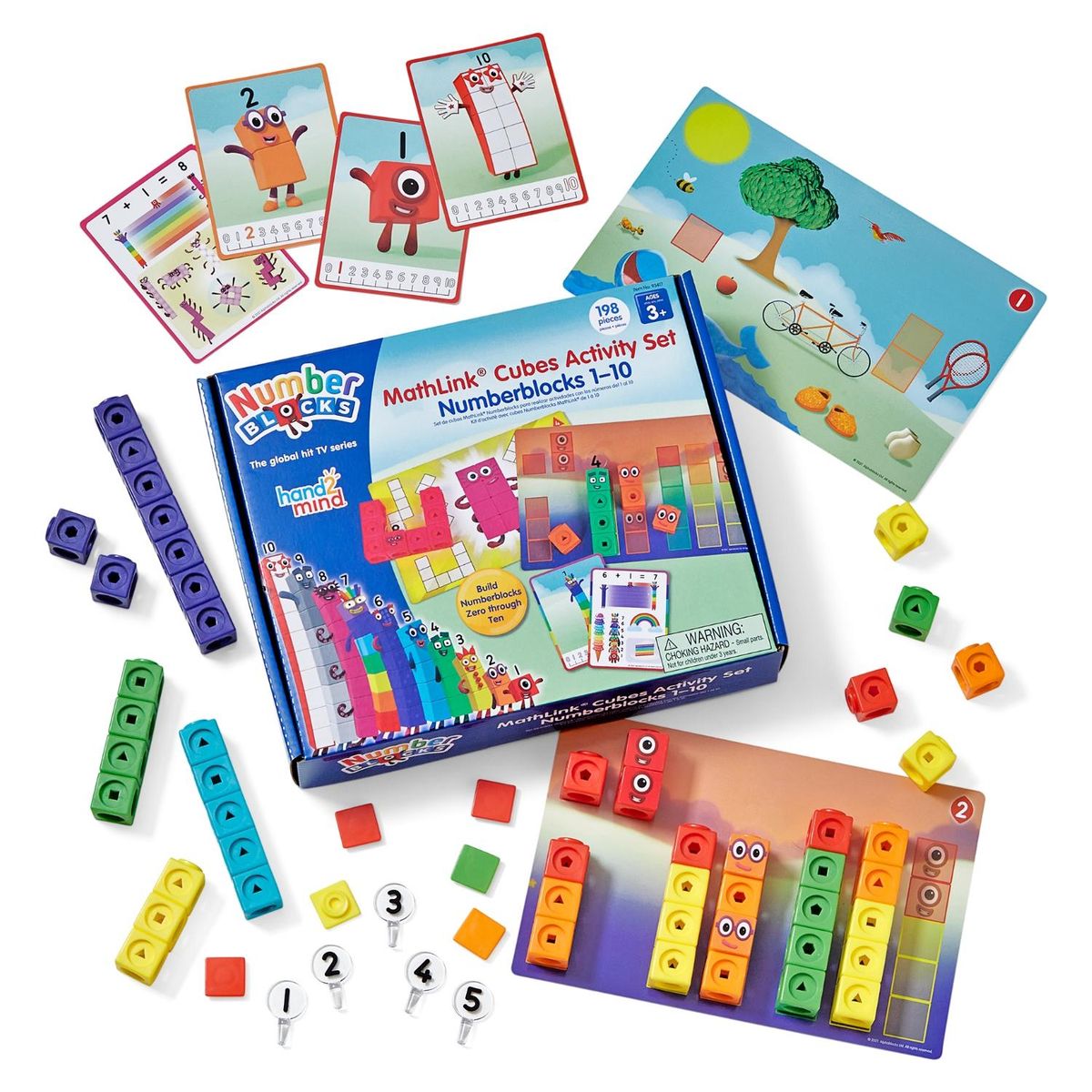 NUMBERBLOCKS - Mathlink Cubes Activity Set 1-10 Number Blocks