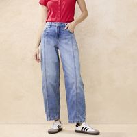 Jeans Baggy Tiro Medio Mujer