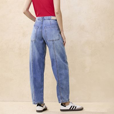 Imagen 2 del producto Jeans Baggy Tiro Medio Mujer