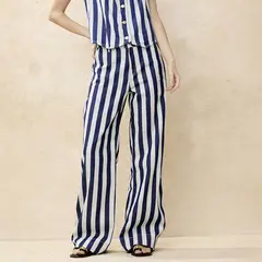 BASEMENT - Jeans Wide Leg Tiro Medio Mujer