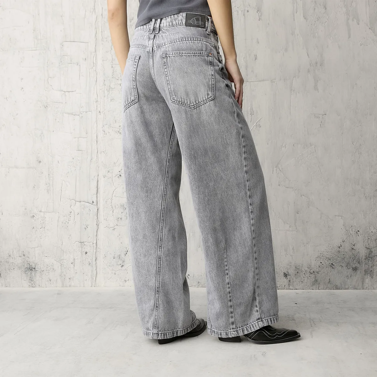 AMERICANINO - Jeans Balloon Tiro Medio Mujer Americanino