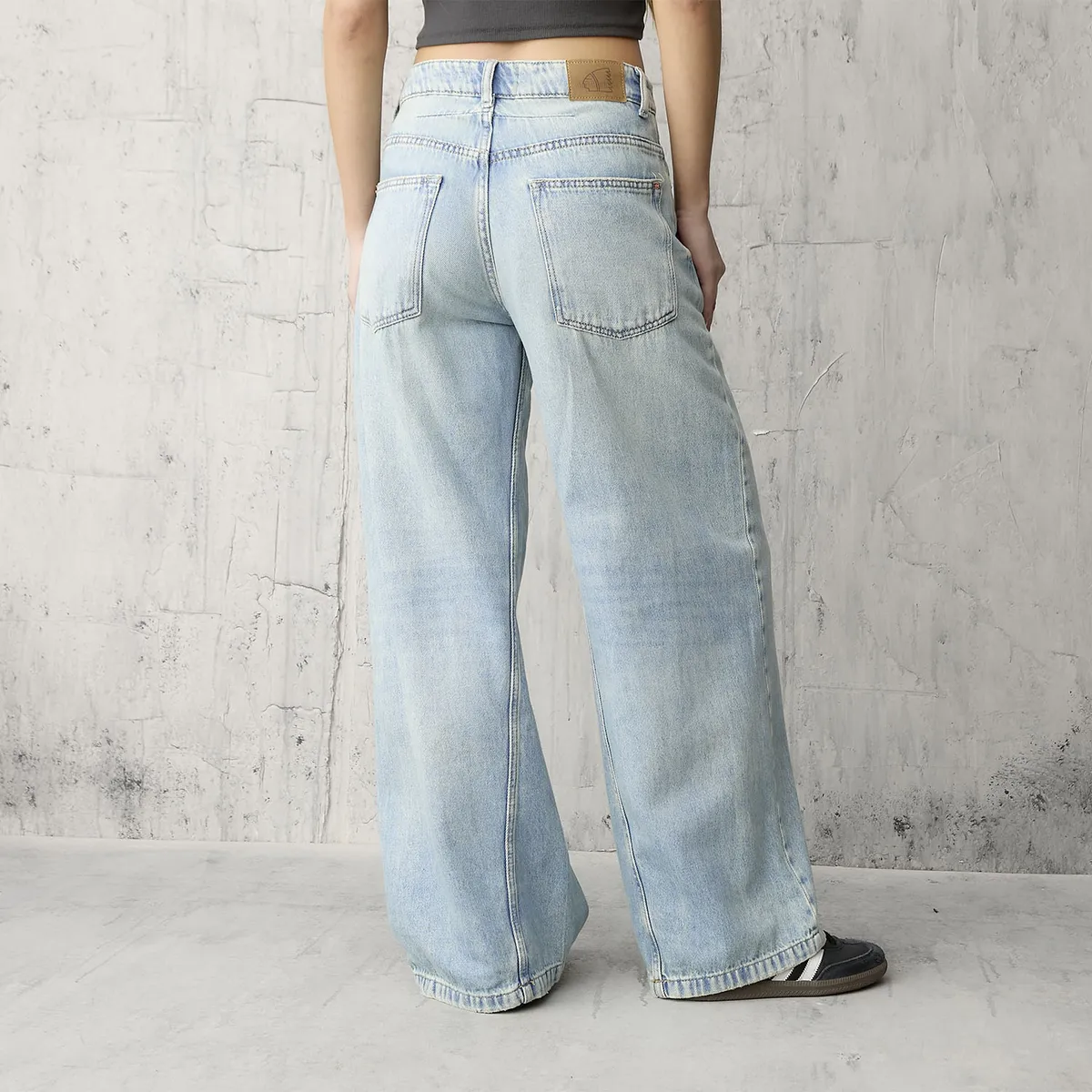 AMERICANINO - Jeans Balloon Tiro Medio Mujer Americanino