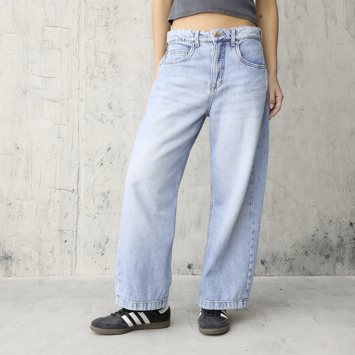 AMERICANINO - Jeans Balloon Tiro Medio Mujer Americanino