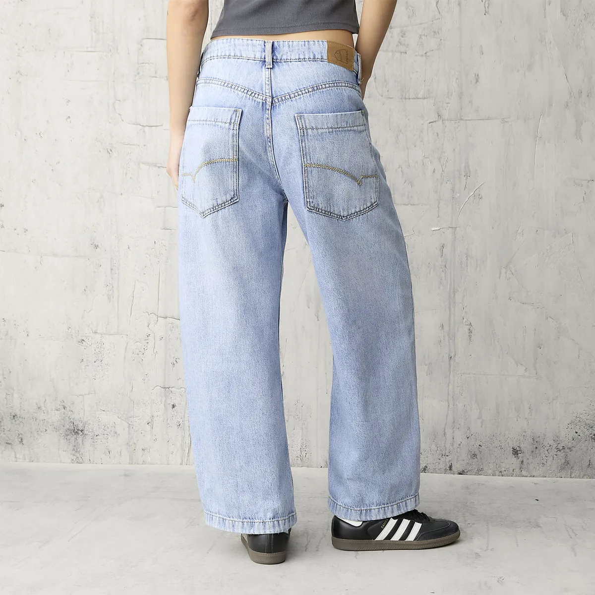 AMERICANINO - Jeans Balloon Tiro Medio Mujer Americanino