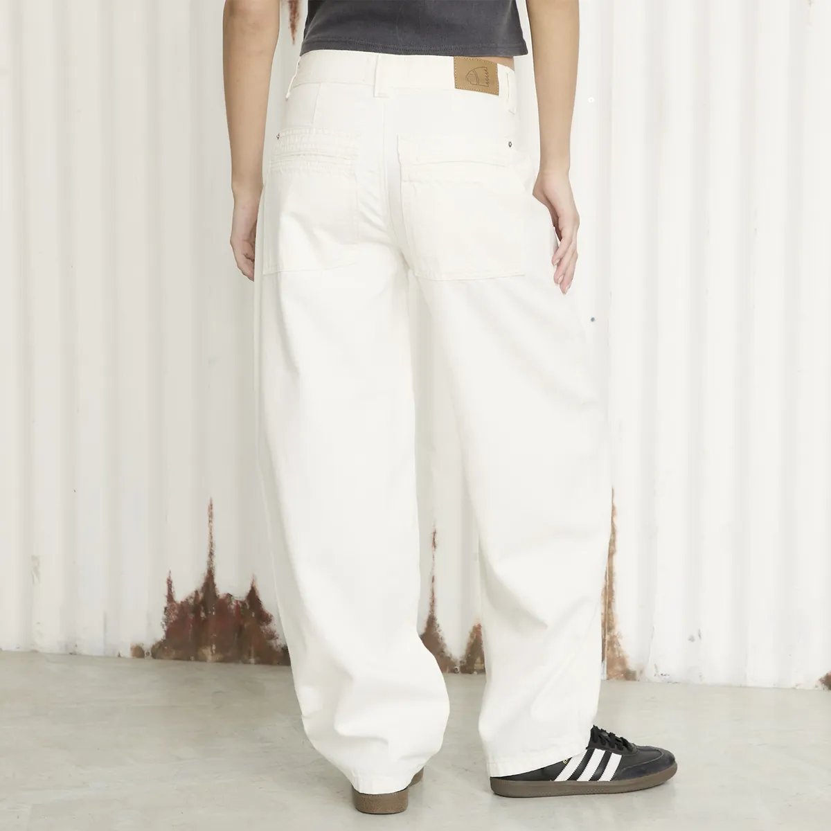 AMERICANINO - Jeans Baggy Tiro Medio Mujer Americanino