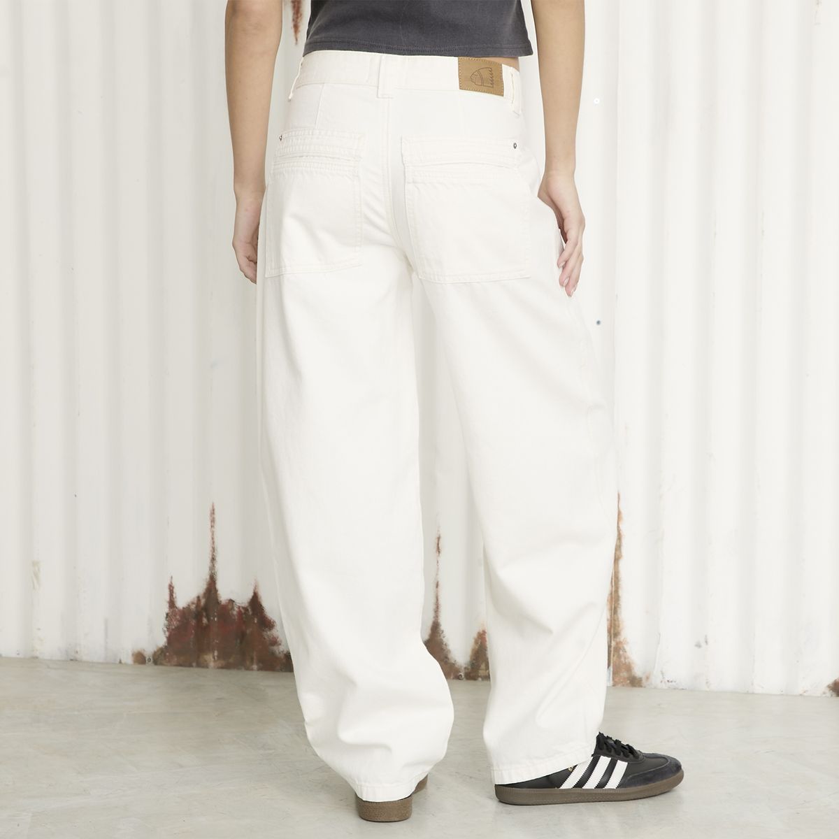 AMERICANINO - Jeans Baggy Tiro Medio Mujer Americanino