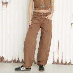 AMERICANINO - Jeans Baggy Tiro Medio Mujer