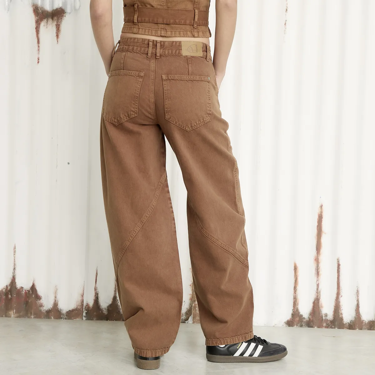 AMERICANINO - Jeans Baggy Tiro Medio Mujer Americanino