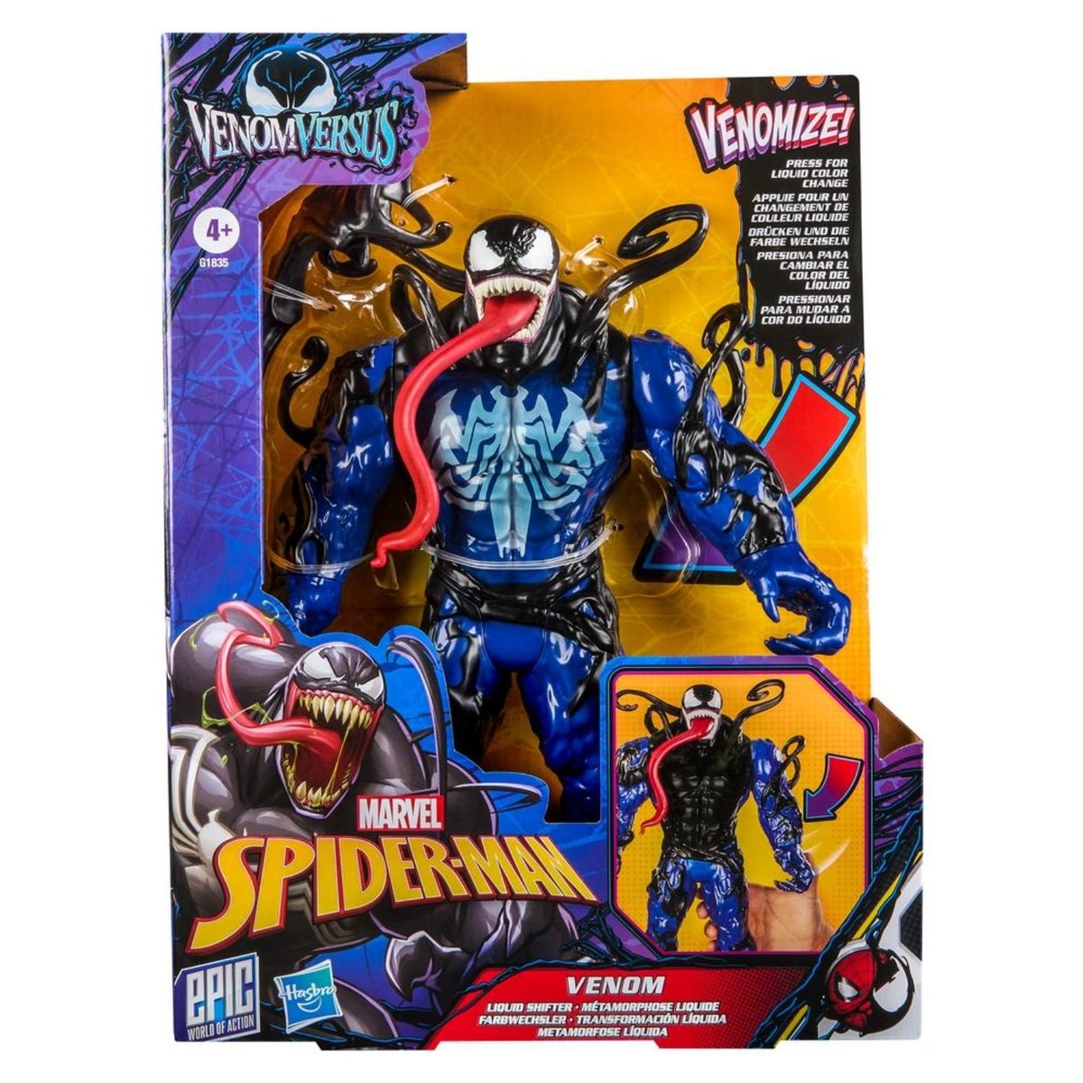 MARVEL - Figura Venom Transformación Líquida