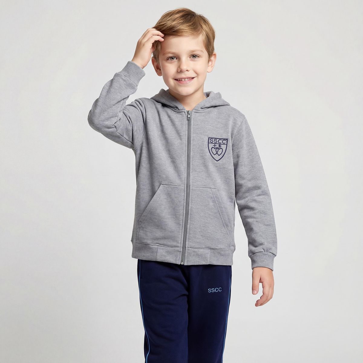 COLEGIO SAGRADOS CORAZONES VIÑA - Poleron Manga Larga Algodón Unisex