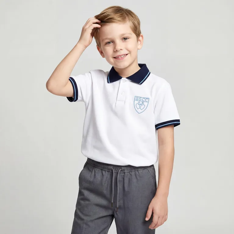 Polera Manga Corta Algodón Niño