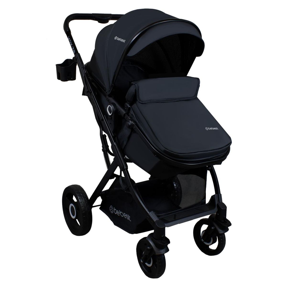 BEBESIT - Coche Cuna Paseo Vox Negro Bebesit